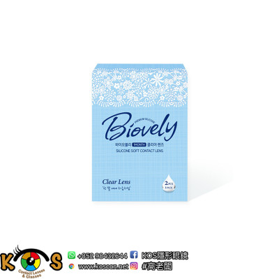 New Bio Biovely Clear 1Month 바이오블리 먼슬리 투명 New Bio Biovely Clear 1Month 바이오블리 먼슬리 투명